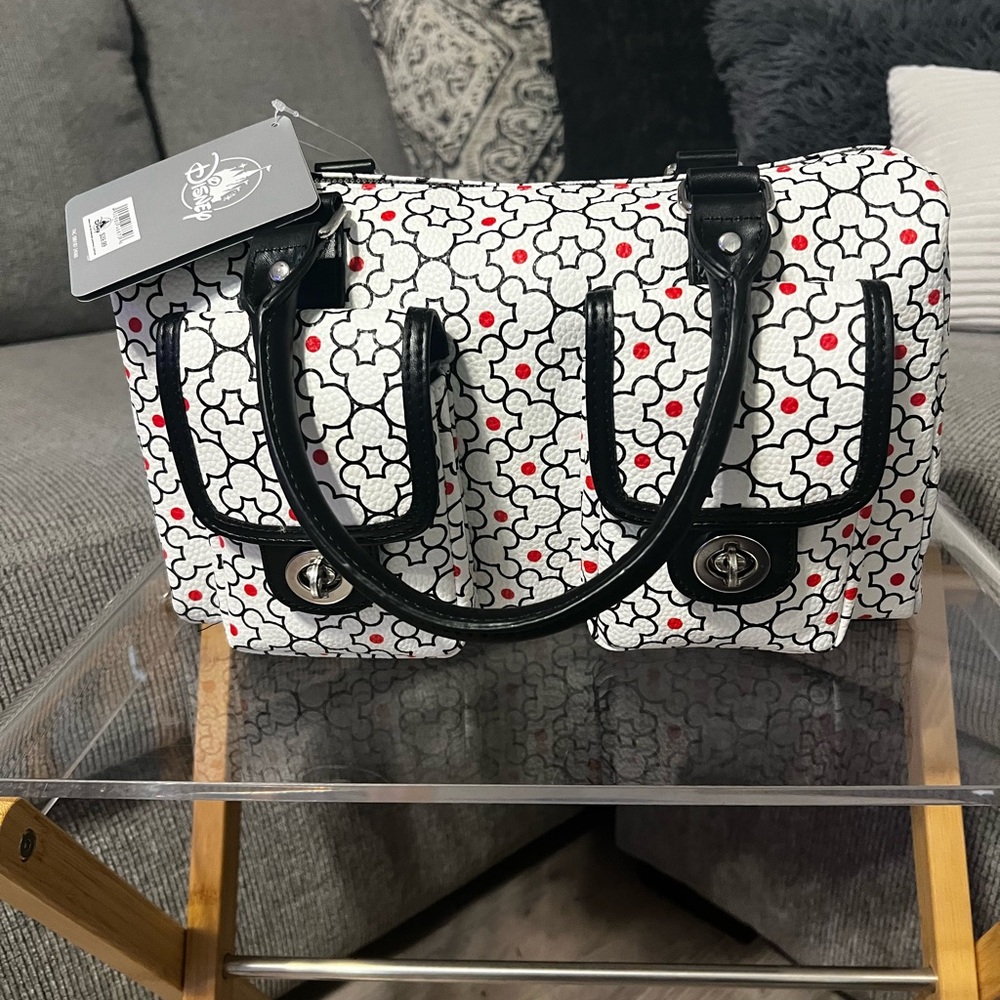 NWT Disney Branded Mickey Pattern Handbag